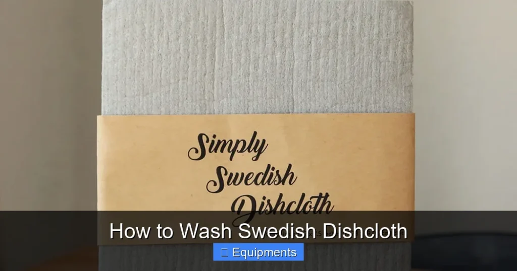 How to Wash Swedish Dishcloth