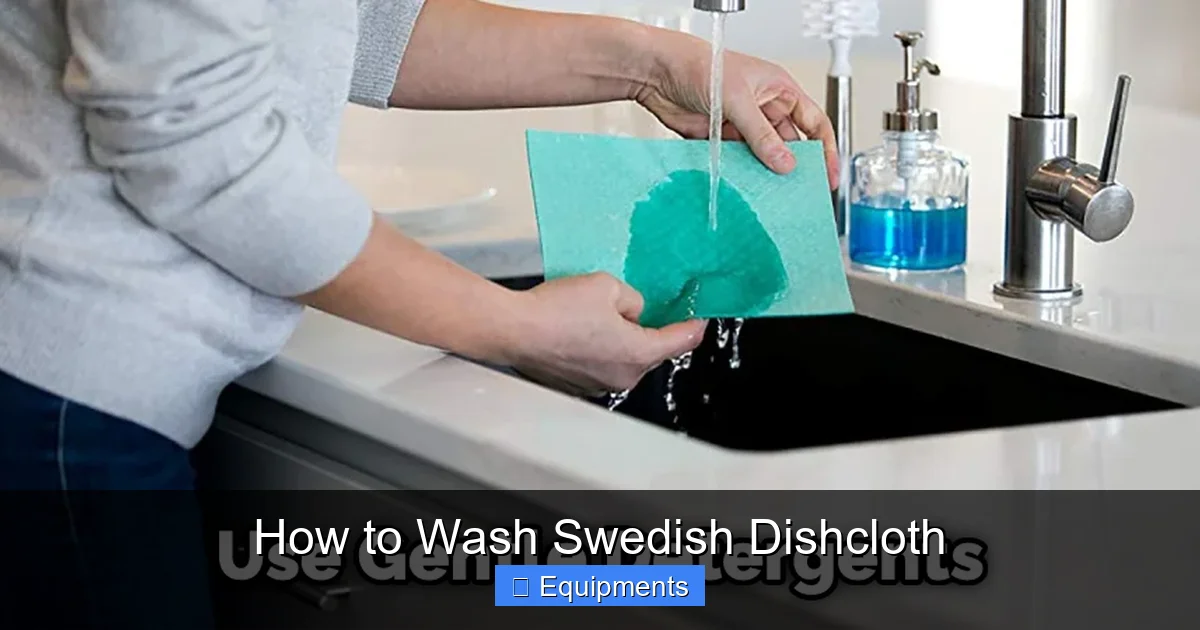 How to Wash Swedish Dishcloth