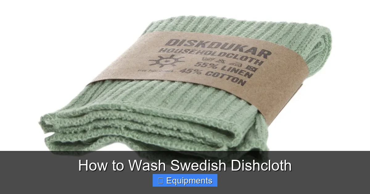 How to Wash Swedish Dishcloth