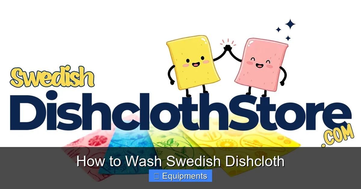 How to Wash Swedish Dishcloth