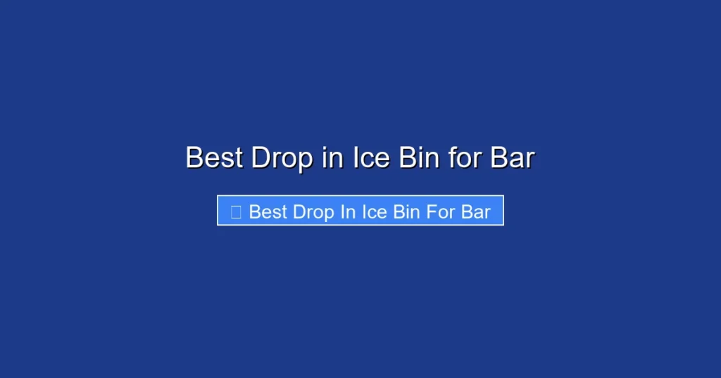 Best Drop in Ice Bin for Bar