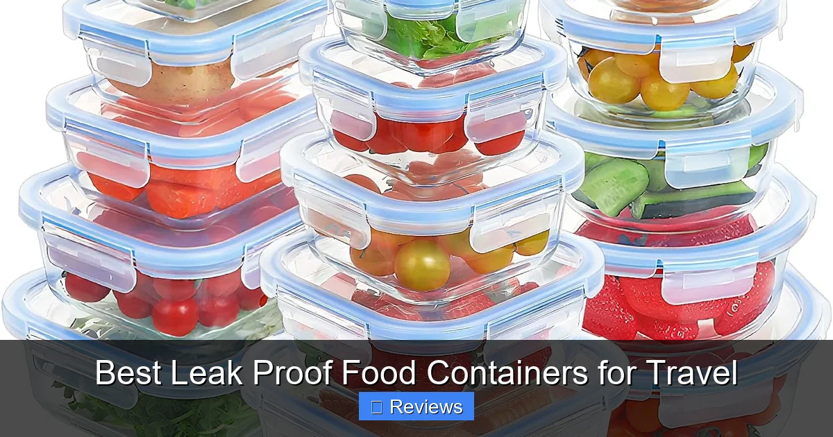 Best Leak Proof Food Containers for Travel