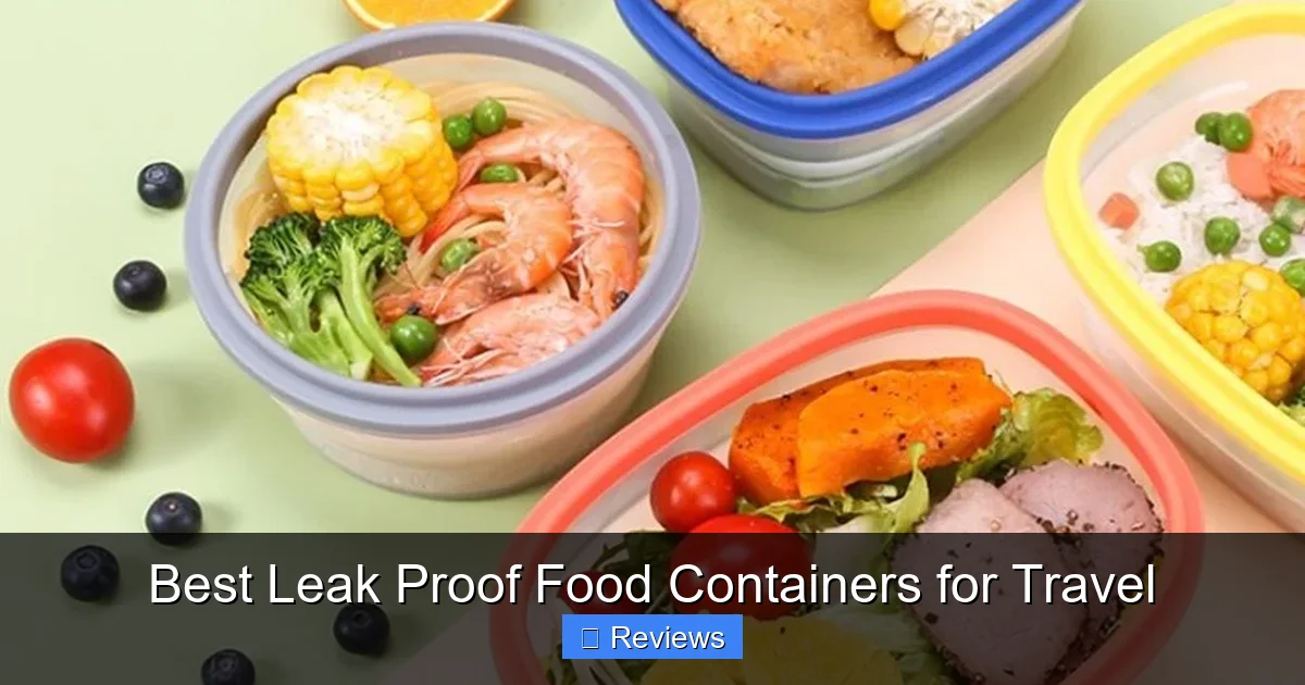 Best Leak Proof Food Containers for Travel