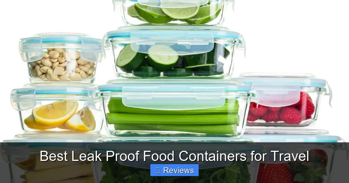 Best Leak Proof Food Containers for Travel
