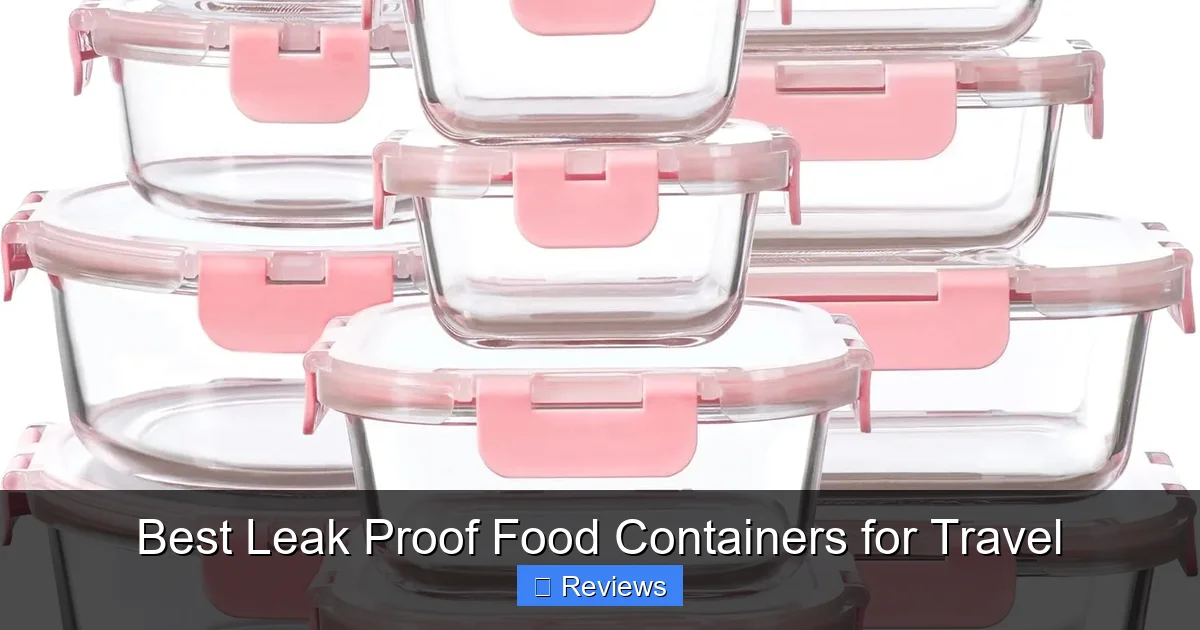Best Leak Proof Food Containers for Travel