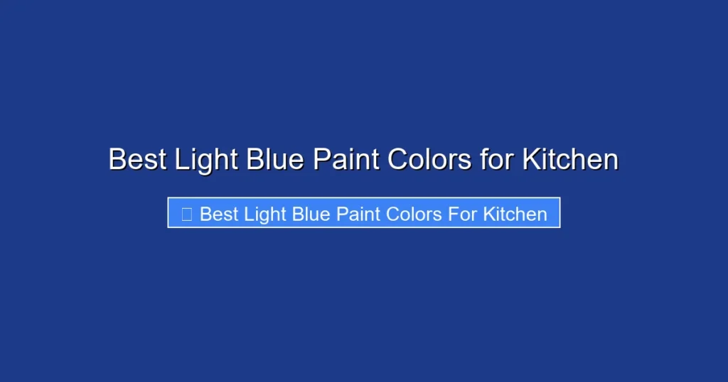 Best Light Blue Paint Colors for Kitchen
