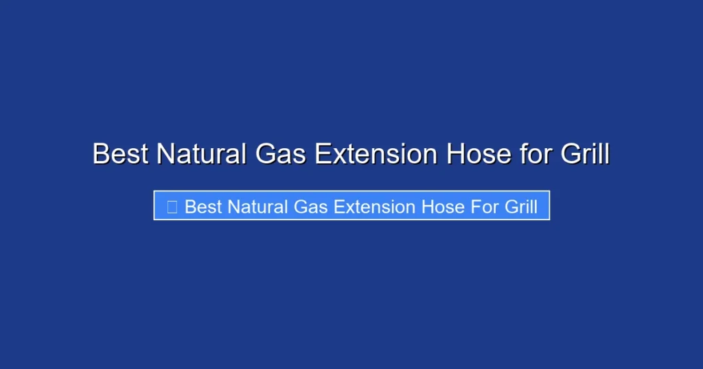 Best Natural Gas Extension Hose for Grill