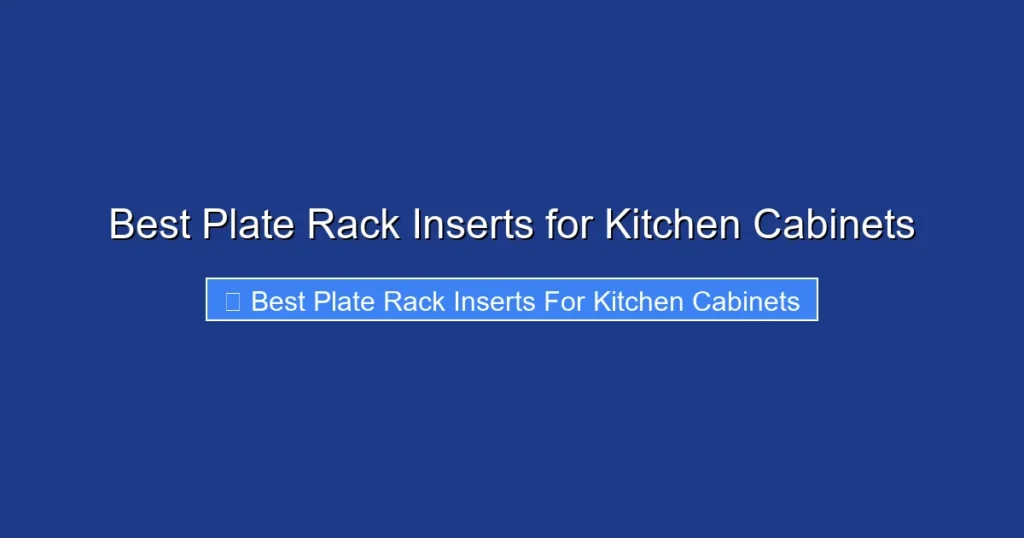 Best Plate Rack Inserts for Kitchen Cabinets