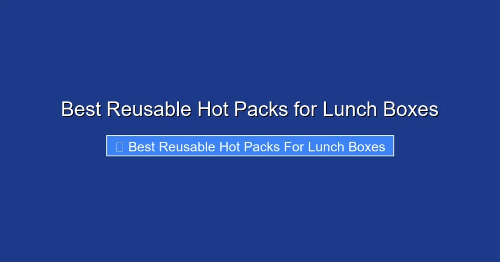 Best Reusable Hot Packs for Lunch Boxes