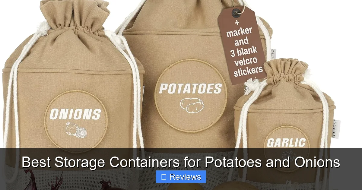 Best Storage Containers for Potatoes and Onions