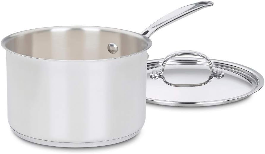 Cuisinart Chef's Classic 4-Quart Stainless Steel Saucepan with Cover