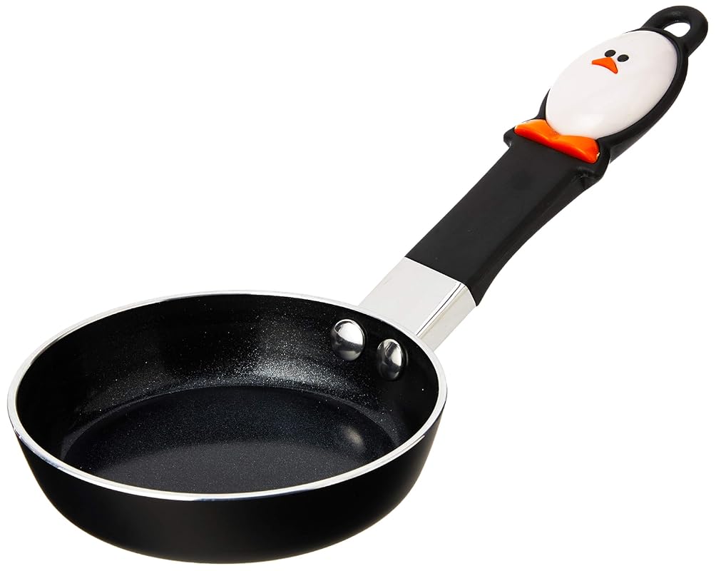Joie 4.5 Inch Mini Egg Frying Pan, Nonstick Skillet with Heat-Resistan