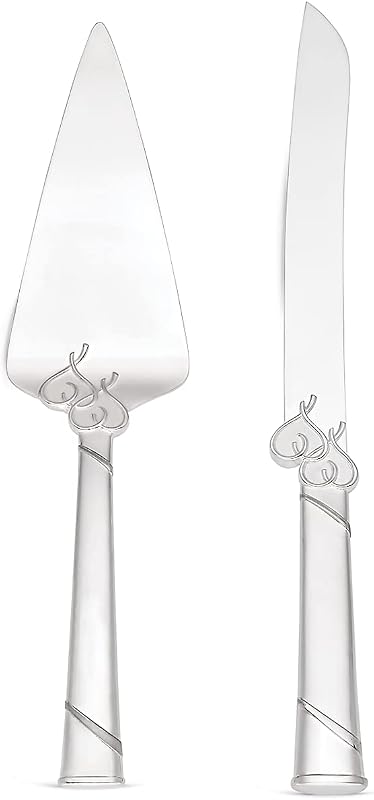 Lenox True Love Cake Knife Server Metallic Wedding Anniversary Birthda
