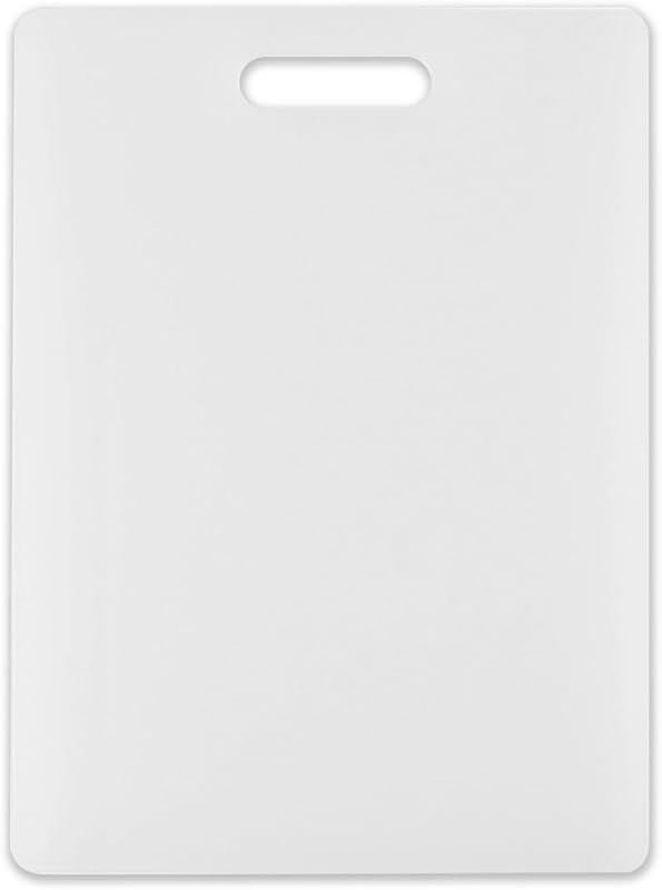 Dexas NSF Polysafe 11 x 14.5 Inch White Cutting Board with Handle