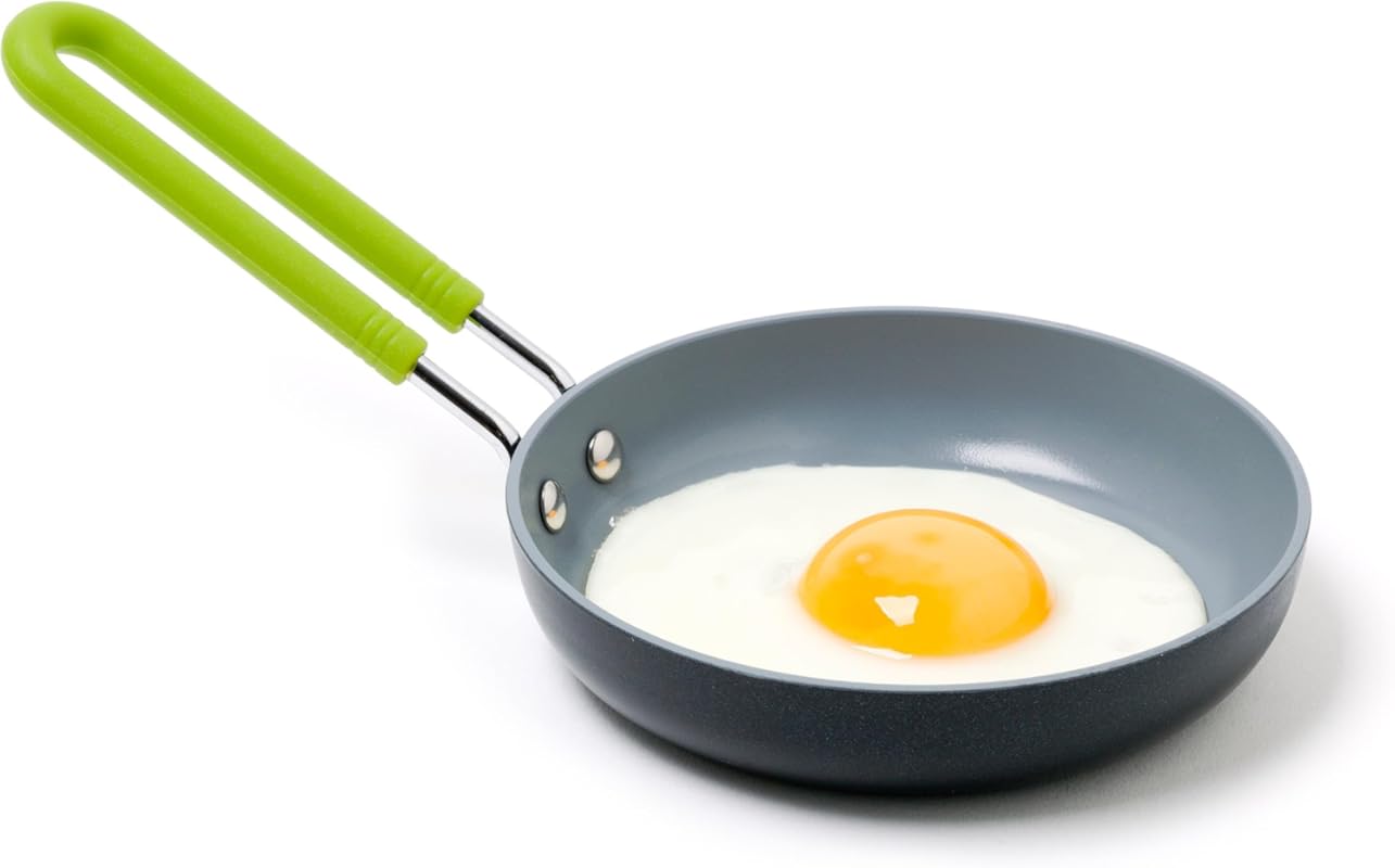GreenPan 5 Inch Mini Healthy Ceramic Nonstick Egg Pan, PFAS-Free, Dish