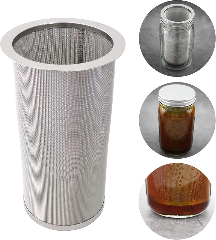 Cold Brew Coffee Filter for Wide Mouth Mason Jar, Food Grade 304 Stain