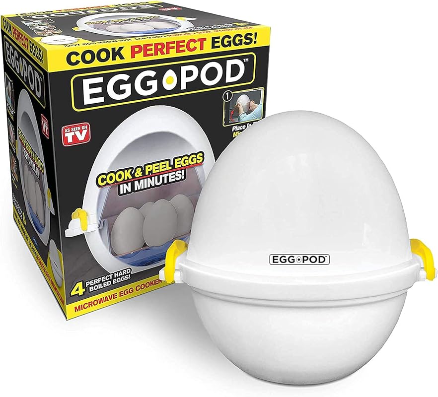 Eggpod by Emson Four-Egg Wireless Microwave Hardboiled Egg Maker As Se