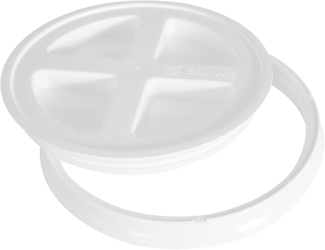 Gamma2 Seal Bucket Lid for 2 Gallon Buckets - Food Grade Twist Lock, W