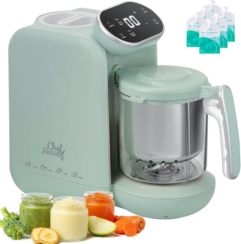 Chefhandy 5-in-1 Baby Food Maker with Stainless Steel Steam Basket, St