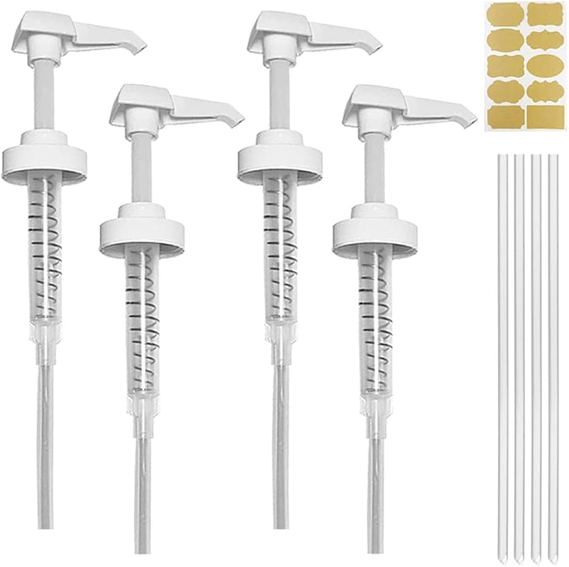4 Pack Gallon Jug Pump Dispenser 38-400 White 7cc Lotion Shampoo Pump