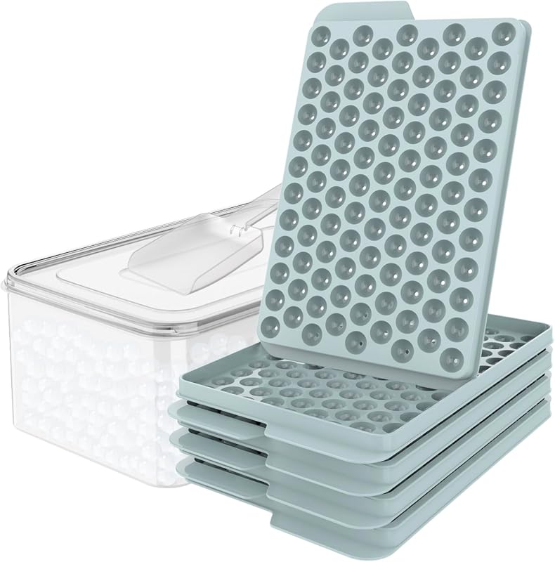 WIBIMEN Mini Ice Cube Trays 0.55 Inch Tiny Pebble Ice - Easy Twist Rel