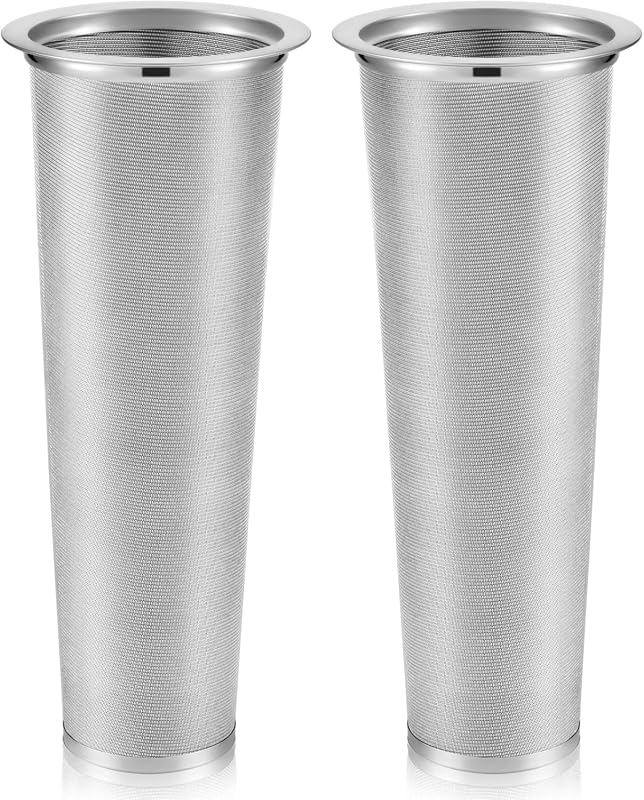 2 Pcs Cold Brew Coffee Filter Stainless Steel Mesh Strainer for Wide M