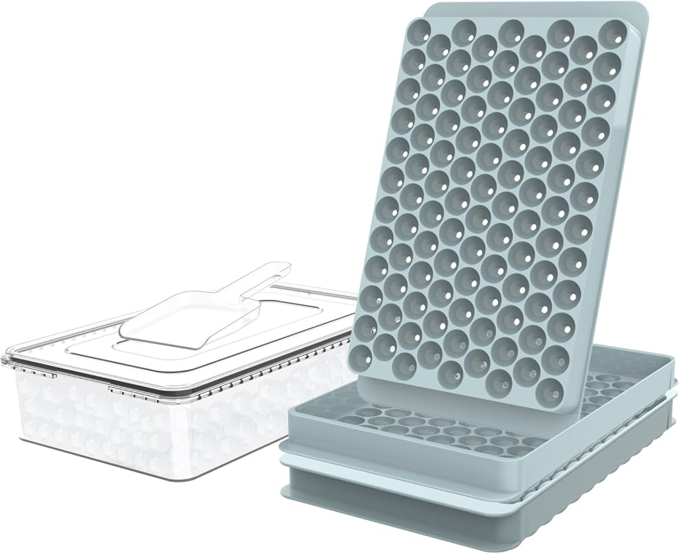 WIBIMEN Mini Ice Cube Trays 0.55 Inch Tiny Pebble Ice Molds - Easy Twi
