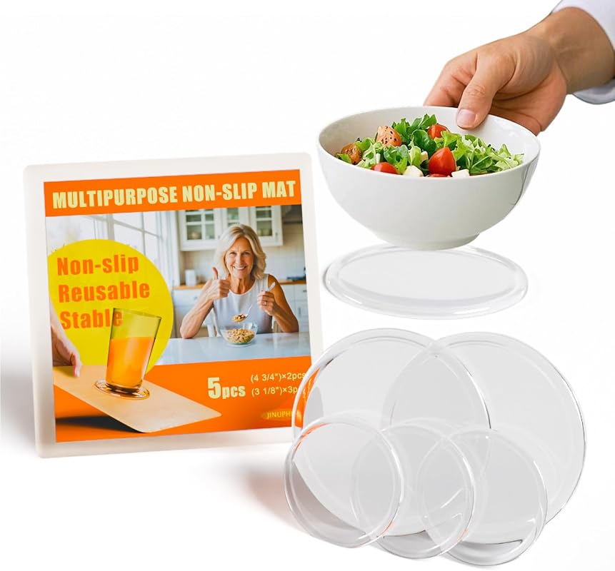 One-Handed Adaptive Gadget Set to Secure Items, Open Jars and Bottles,