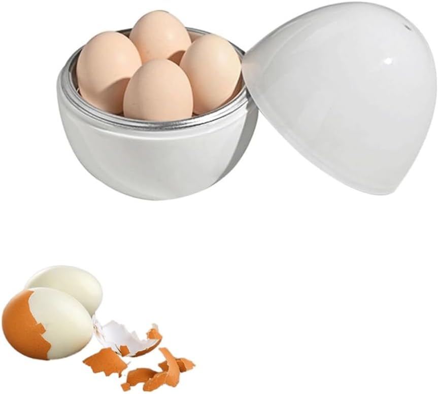 Four-Egg Microwave Egg Boiler for Hard Boiled Eggs Under Nine Minutes