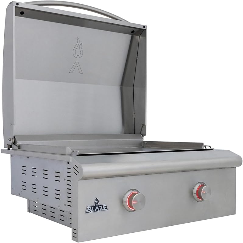 Blaze LTE+ 30-Inch Built-In Natural Gas Griddle with Lift-Assist Hood
