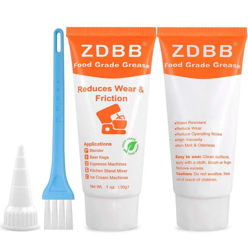 ZDBB Food Grade Lubricant 1 oz 2-Pack - Coffee Machine & Ice Cream Equ