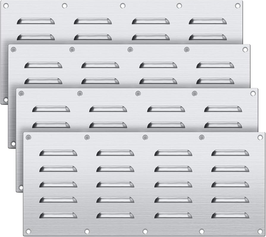 304 Stainless Steel BBQ Venting Panel for Outdoor Kitchen, 15" x 6-1/2
