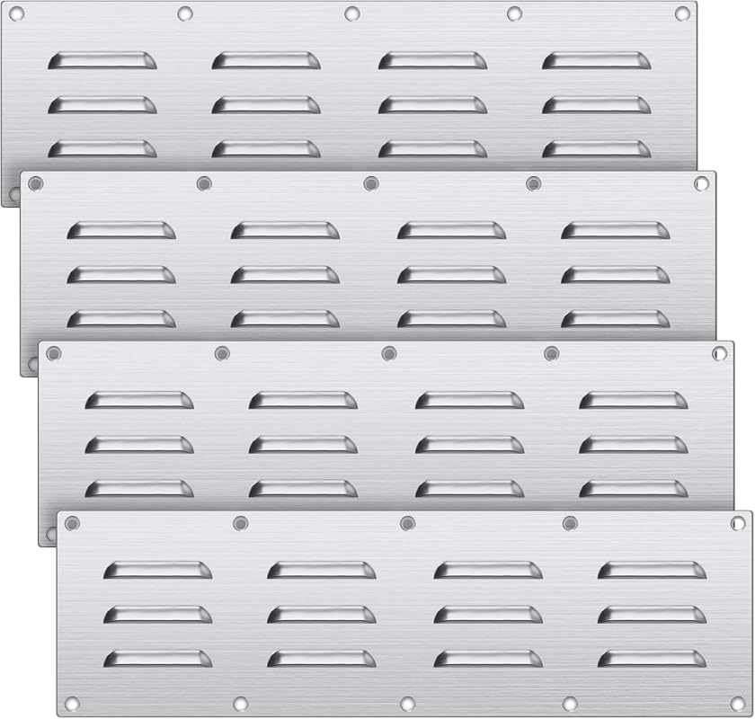 304 Stainless Steel BBQ Venting Panel for Outdoor Kitchen, 15" x 4-1/2