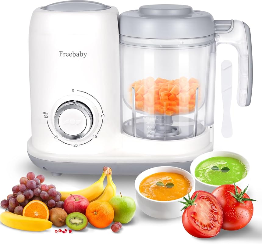 Freebaby 4-in-1 Baby Food Maker and Steamer, One Step Processor and Pu