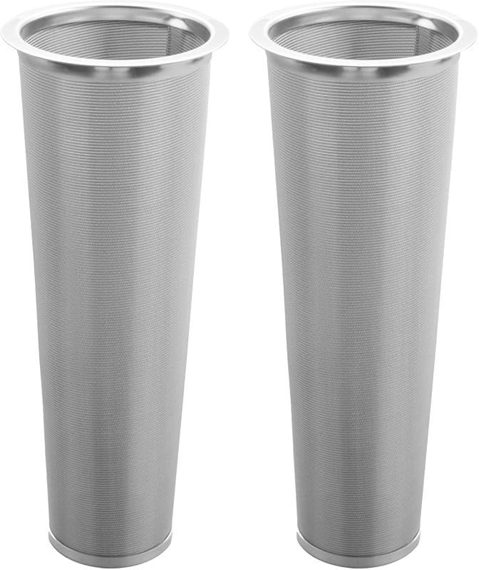 2 Pack 304 Stainless Steel Cold Brew Coffee Filter Ultra Fine Mesh Str