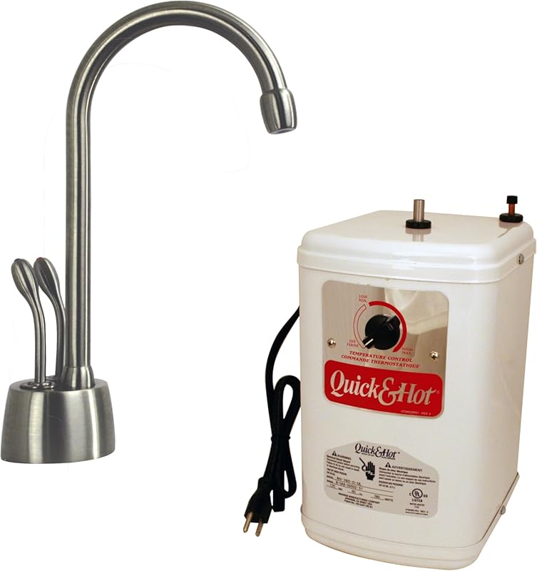 Westbrass Develosah 2-Handle Hot and Cold Water Dispenser with Instant Heating Tank
