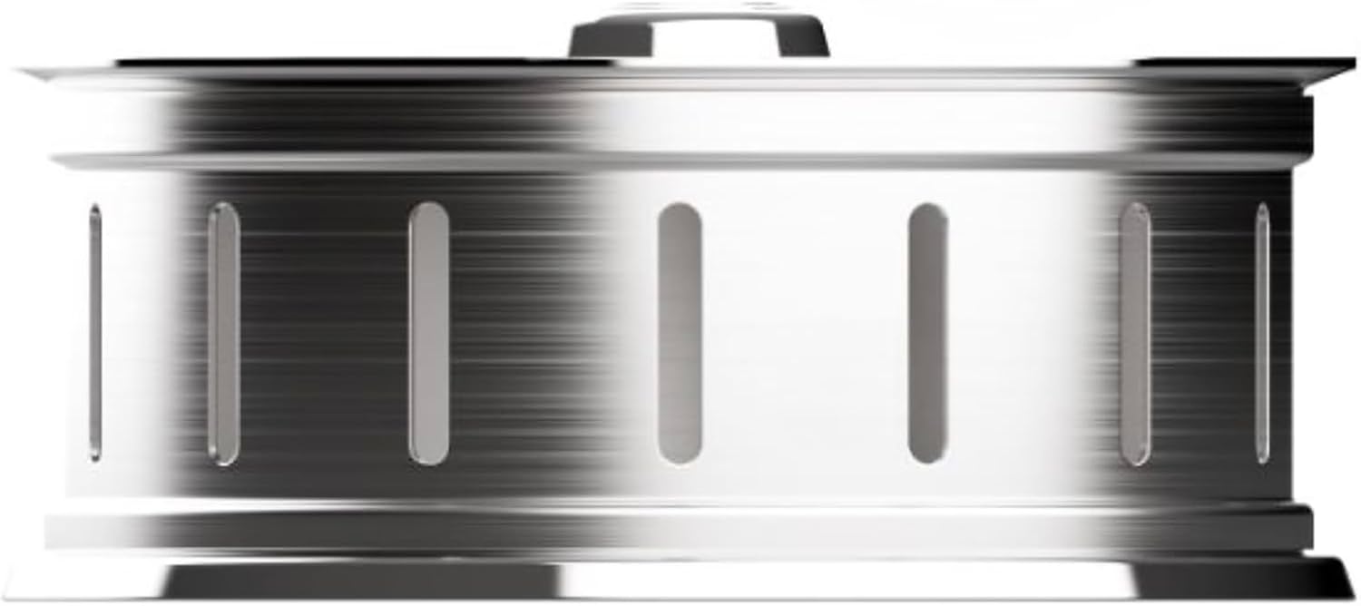 Bar B Krew Hubcap Smoker Box For Gas Grills, 5" x 2" Stainless Steel W