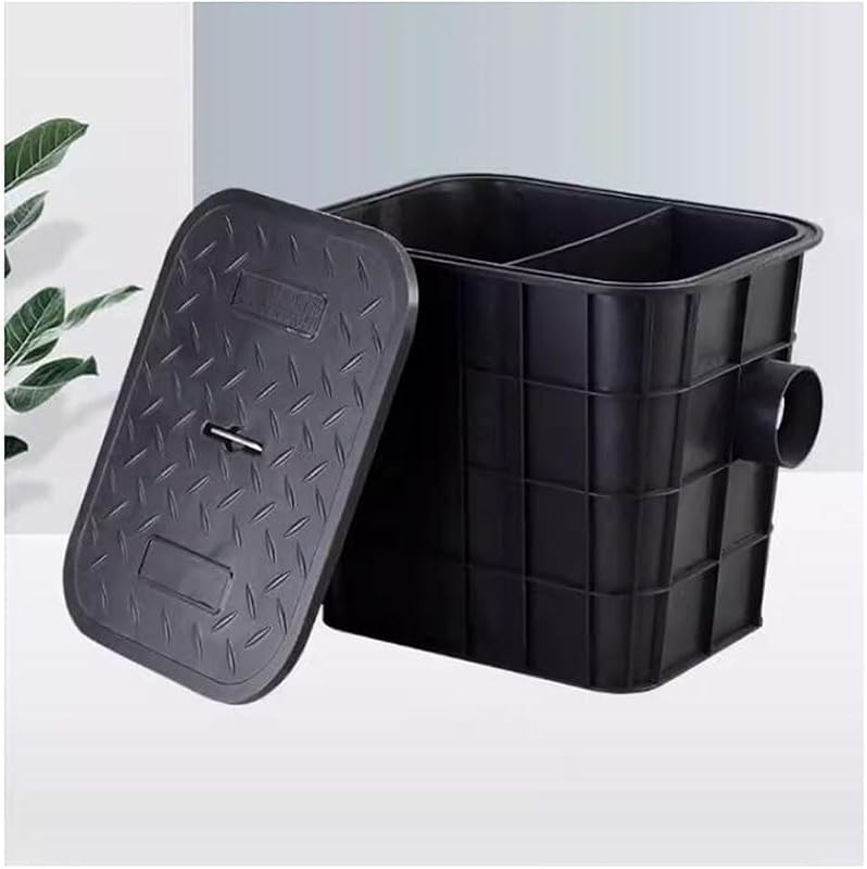 30 LB Plastic Grease Trap for Under Sink Use in Restaurants, 38x33x33c