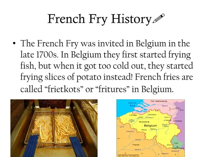 History of the French Fry