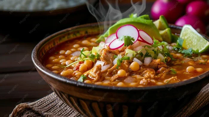 Which Topping Is Often Added to a Bowl of Pozole?