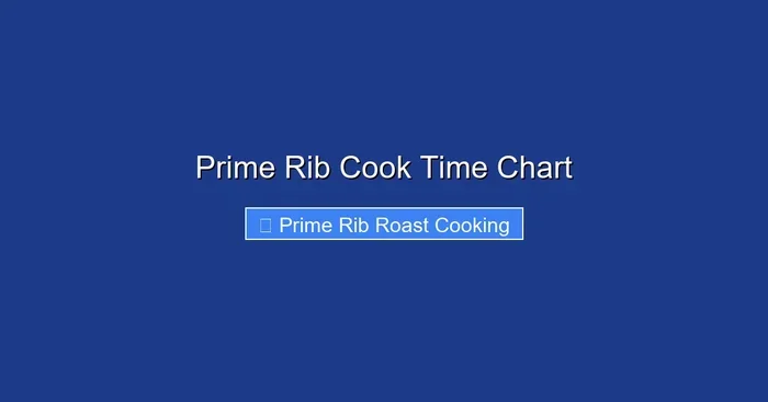 Prime Rib Cook Time Chart