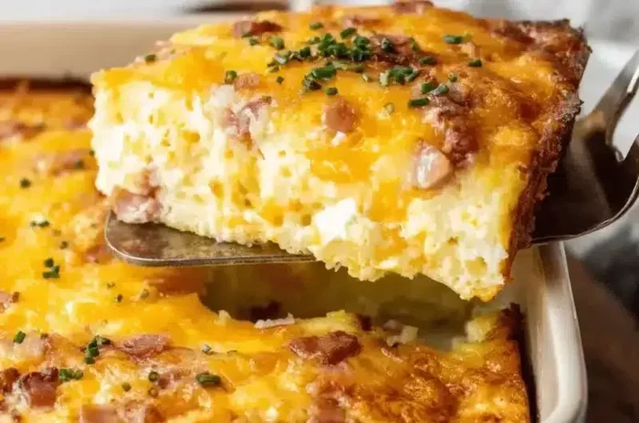Easy Breakfast One Pan Hashbrown Bake