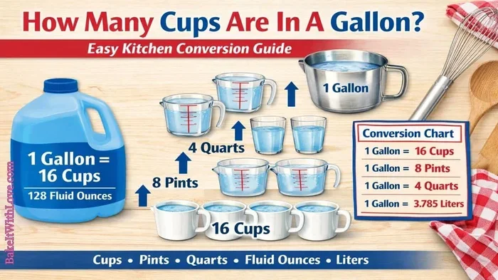 How Many Cups Is in a Gallon