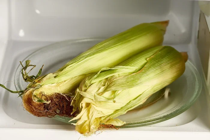 Microwave Corn on the Cob in Husk