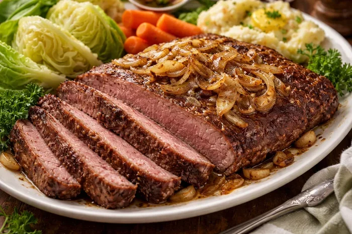 Oven-braised Corned Beef Brisket