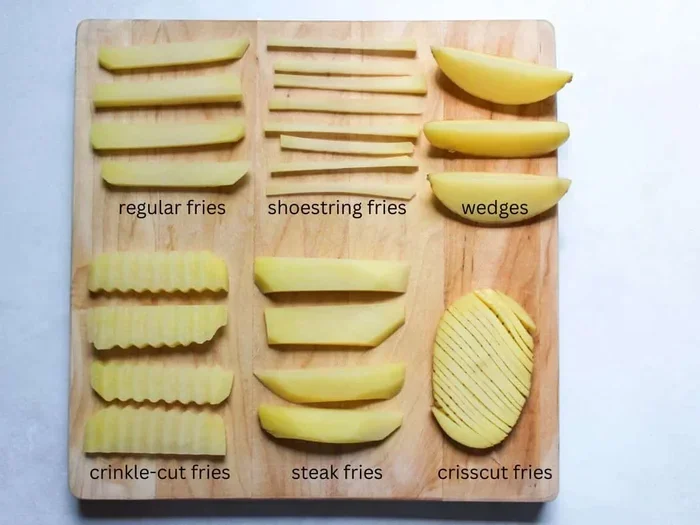 Types of French Fries Different Cuts
